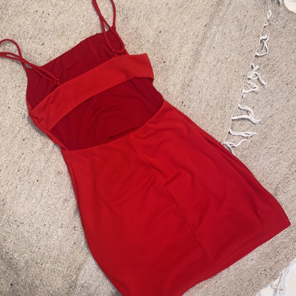 NBD Red Kate Mini Dress size Small, Lava - Picture 6 of 10